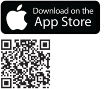 ZAmon QR-Code for App Store "Download on the App Store" & QR-Code zum Abscannen