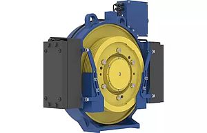 Elevator machine ZAdisc SL506 front view 45 degrees rotated
