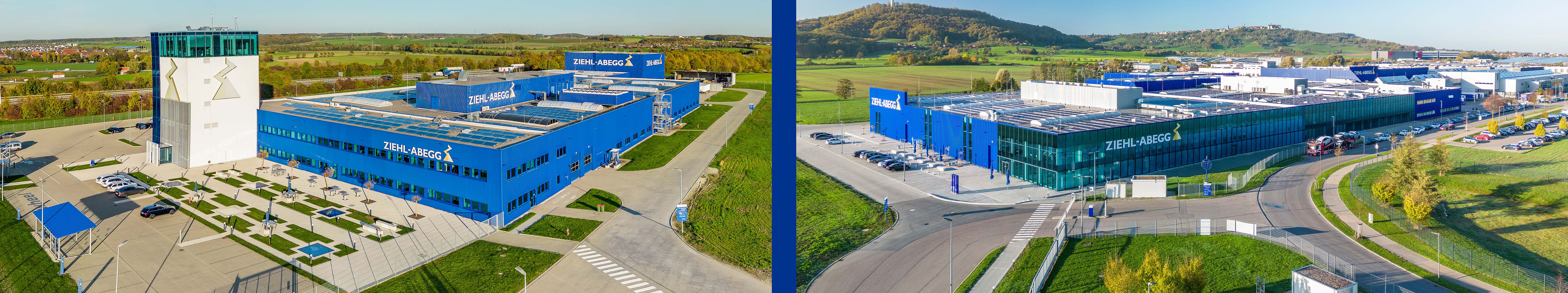 ZIEHL-ABEGG Standorte im Gewerbepark Hohenlohe GPH-Werke von ZIEHL-ABEGG: Antriebstechnik neben Lufttechnik