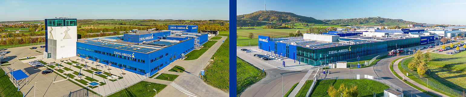 ZIEHL-ABEGG Standorte im Gewerbepark Hohenlohe GPH-Werke von ZIEHL-ABEGG: Antriebstechnik neben Lufttechnik