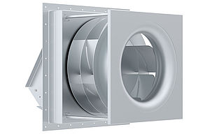 process air fan built-in fan insulated without housing frontal view 45 degrees rotated