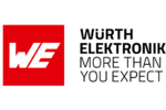WE-Logo, Text WÜRTH ELEKTRONIK, MORE THAN YOU EXPECT