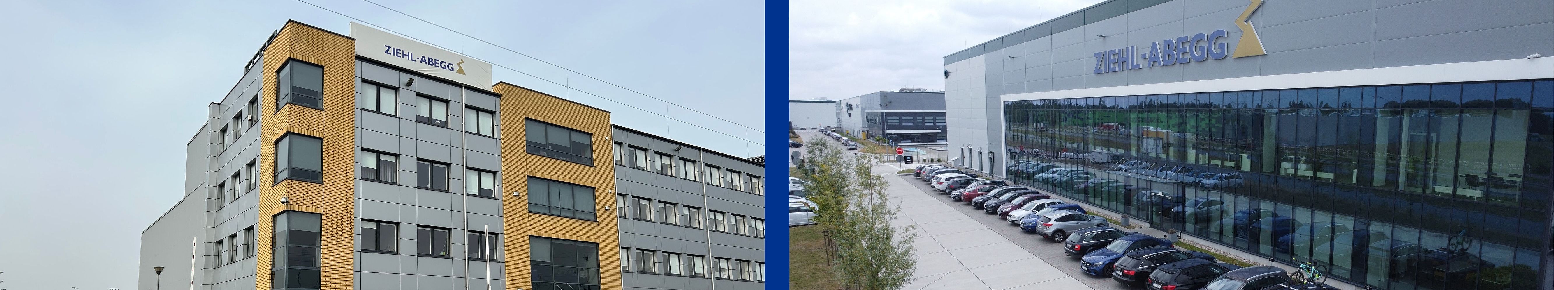 Das Bürogebäude und das Produktionszentrum von ZIEHL-ABEGG Polen