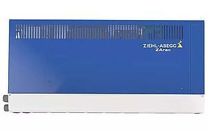 blue ZIEHL-ABEGG power feedback unit ZArec4C 013 front