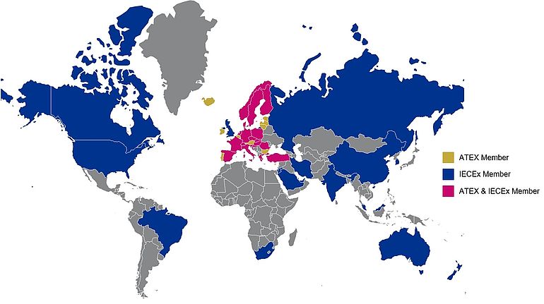 ZIEHL-ABEGG ATEX IECEx ZIEHL-ABEGG ATEX IECEx карта світу