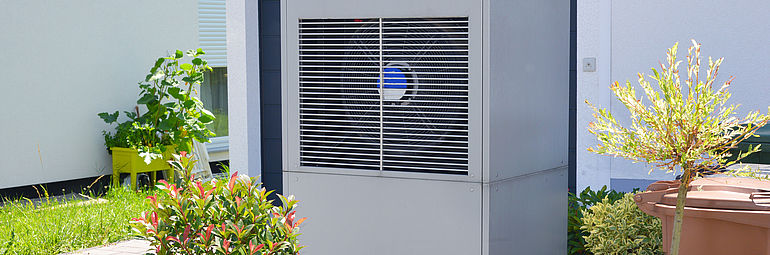 heat pump housing with ECblue motor inside