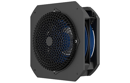 ZAflow air flow grid with ZApilot frontal view 45 degrees rotated