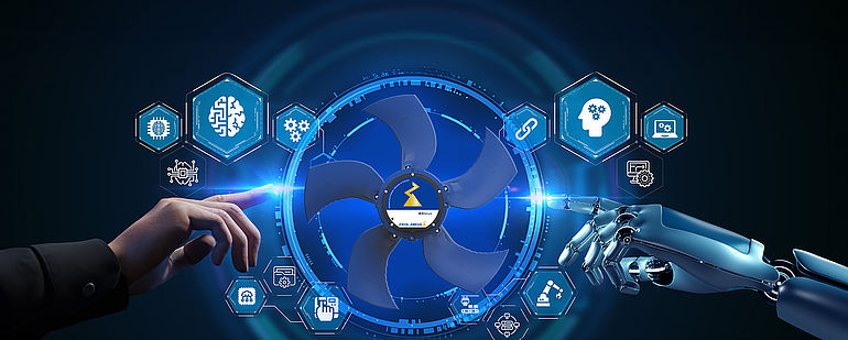 ZIEHL-ABEGG auf der Datacenter World Singapore Ventilator als Verbindung zwischen Mensch und KI