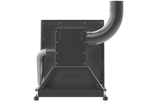 black centrifugal fan PK 802 special application without housing side view