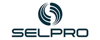 Kreis aus 2 Wellen, Text "SELPRO"