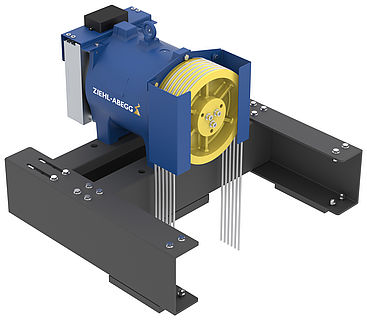 ZAframe MF2800 Flat frame with ZIEHL-ABEGG elevator machine