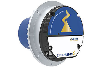 ECblue-MK072-ZIP.10.N-500W ECblue Motor mit ZIEHL-ABEGG Logo
