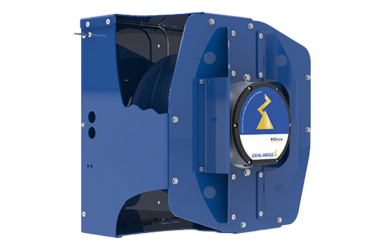 blue HR module with centrifugal fan ZAbluefin an ECblue motor backside roated 45 degrees to the left