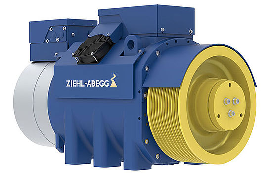 ZAtop-AM250.60A Der Aufzugsantrieb ZAtop-AM250.60A von ZIEHL-ABEGG