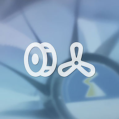 supplier portal commodity profile icons centrifugal fan and axial fan with ZAplus ECblue in the background