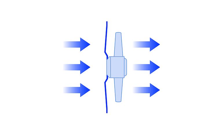 Installation type C: Duct-fed suction & free blow-off Installation type C: Duct-fed suction & free blow-off