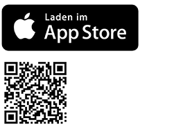 "Laden im App Store" & QR-Code zum Abscannen