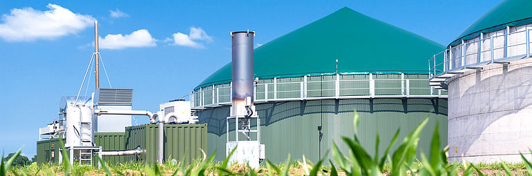 4_solar power_bio energy_fuel cell bio energy plant outside view