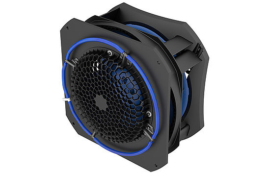 ZAflow air flow grid for centrifugal fans with ZApilot frontcreative