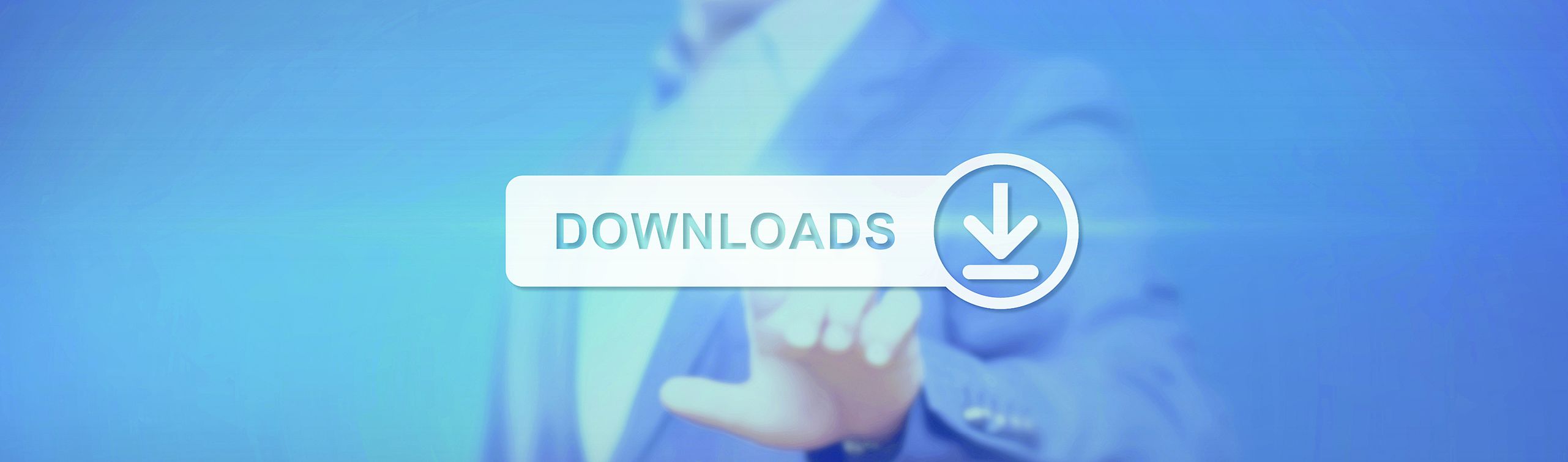 supplier portal_downloads_header person in suit taps on lettering downloads