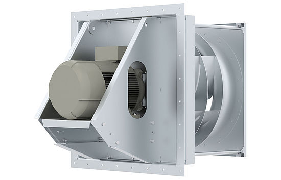 process air fan built-in fan insulated without housing PR902 backside 45 degrees rotated
