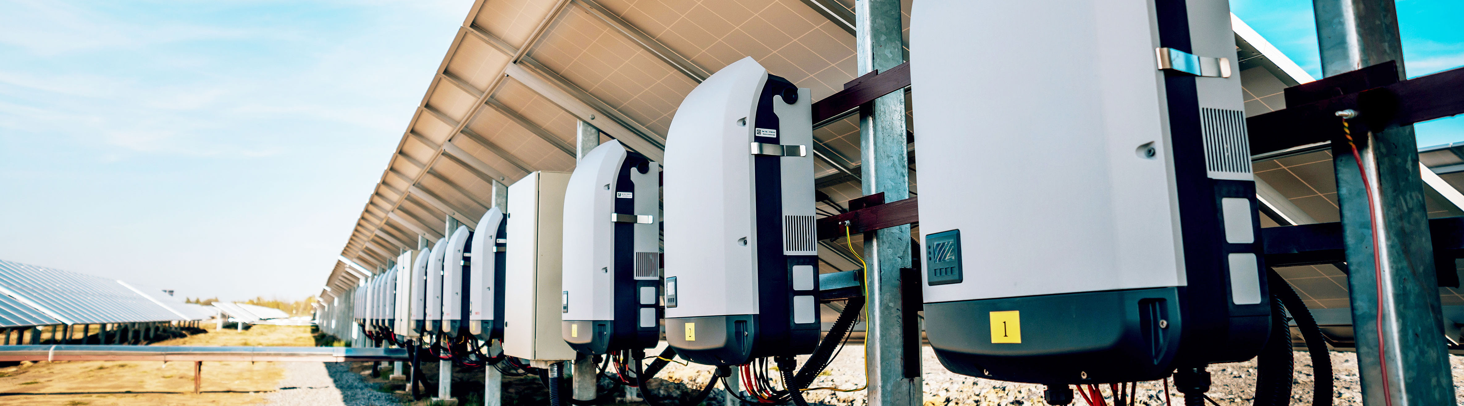3_solar power_bio energy_fuel cell detail view inverters for solar power plants in a row