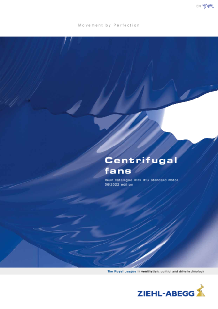 Catalogue | Centrifugal fans main catalogue with IEC standard motor