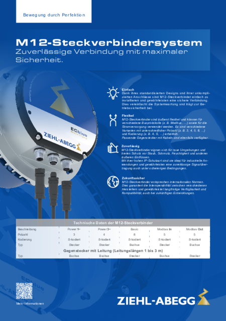 Flyer | M12-Steckverbindersystem