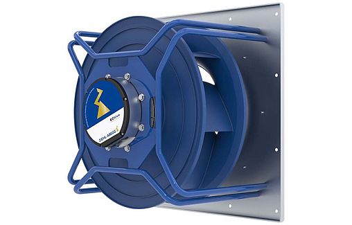 Blauer Radialventilator mit GR-Modul & ECblue Motor