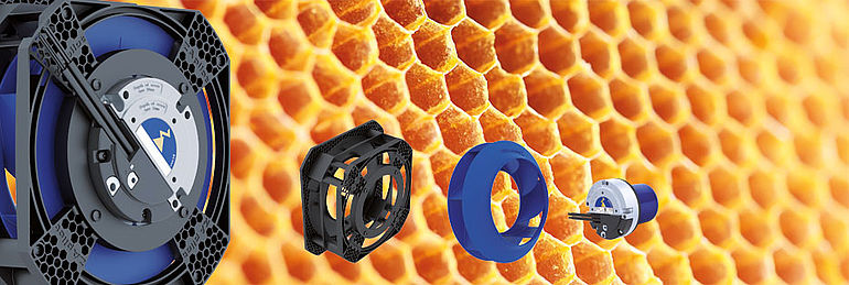 centrifugal fan ZApilot with honeycomb structure ECblue