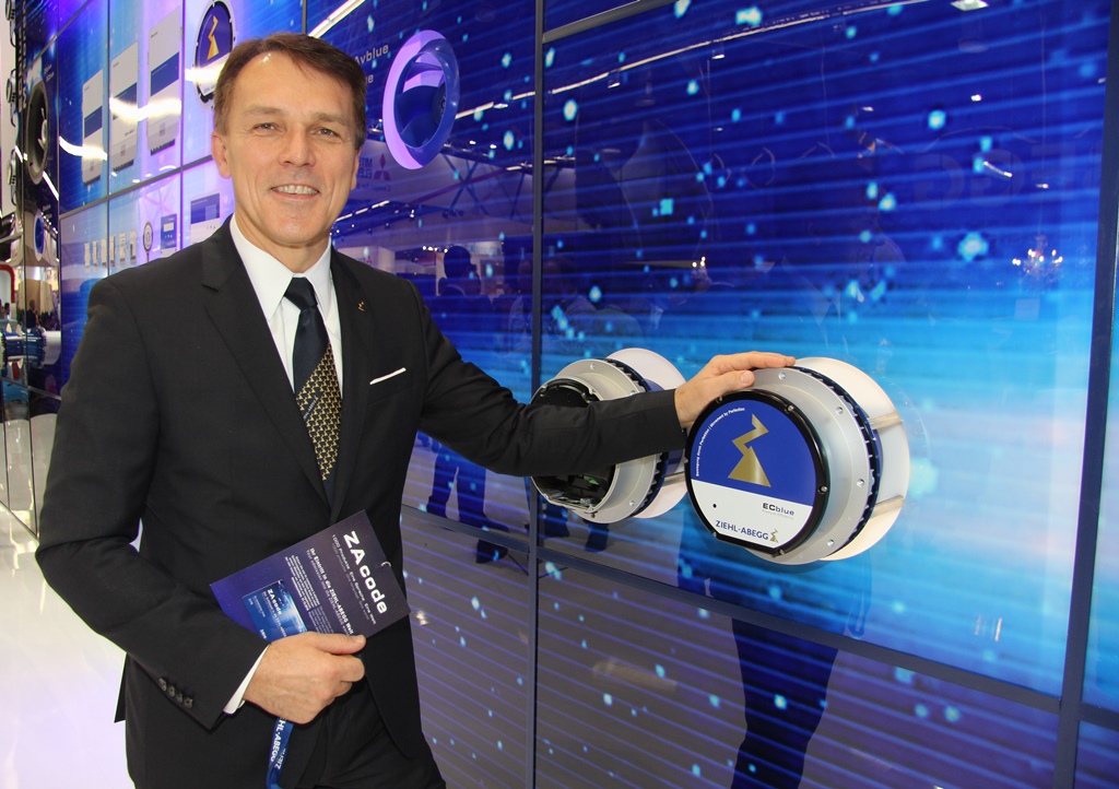 CEO Peter Fenkl at the Chillventa in Nuremberg