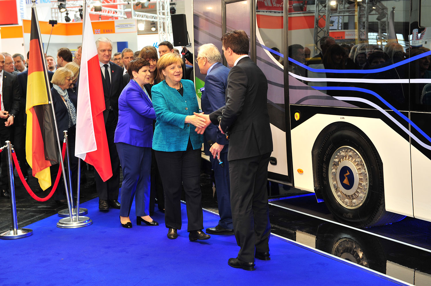 Angela Merkel on the HMI Angela Merkel on the HMI