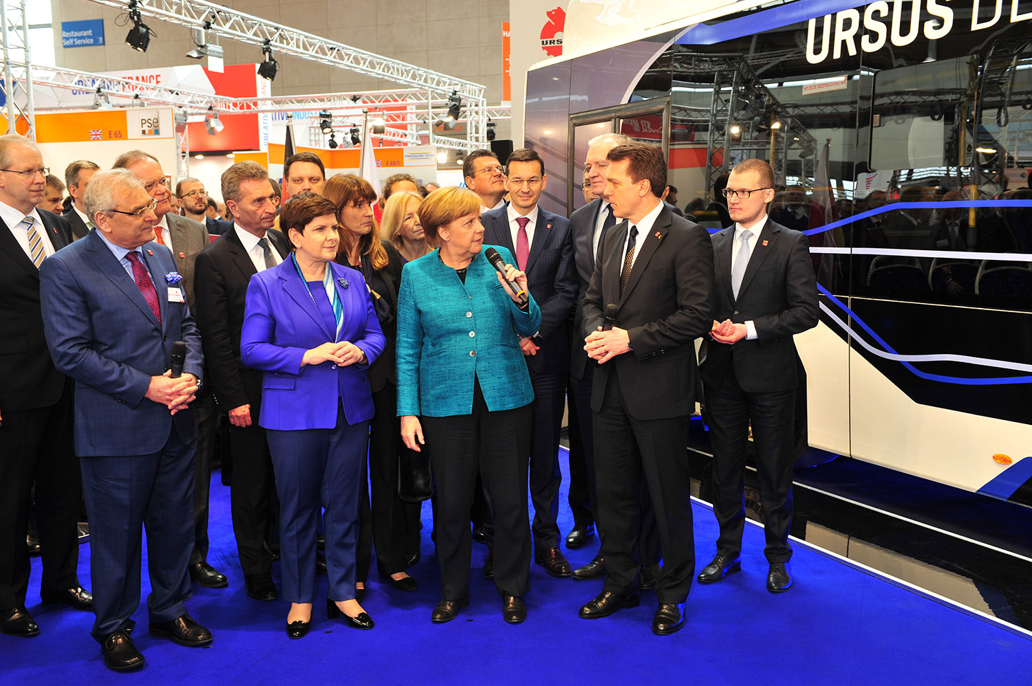 Angela Merkel on the HMI Angela Merkel on the HMI