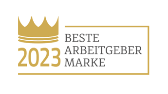 Employer Branding Award 2023 Krone mit 2023, Text "BESTE ARBEITGEBER MARKE"