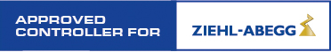 "APPROVED CONTROLLER FOR" neben ZIEHL-ABEGG Logo