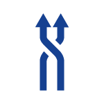 ZAcode flexibility icon Icon ZAcode flexibility two blue side changing arrows