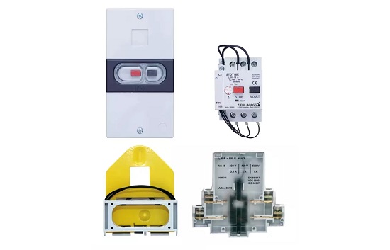 control technology ventilation systems Motor contactor control technology ventilation systems motor contactor four parts frontal view