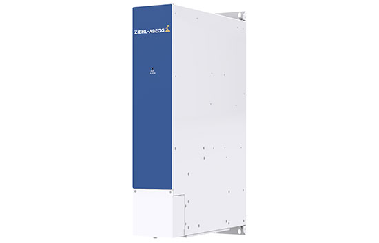 THDI filters from ZIEHL-ABEGG active harmonic filters 35-55E vertical 45 degrees rotated