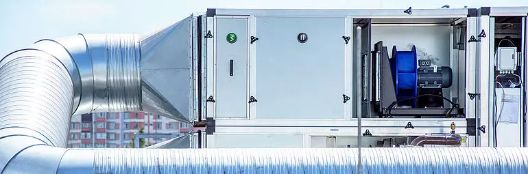 Radialventilator in Lüftungsanlage