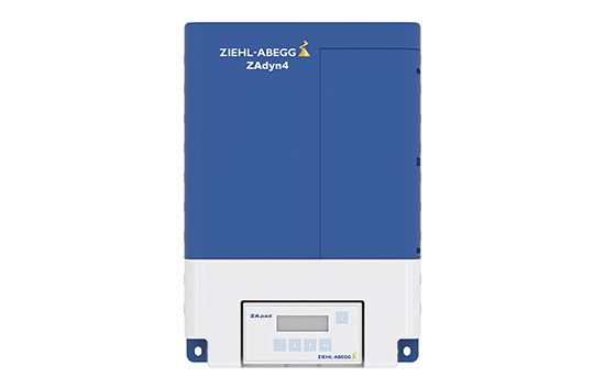 blauer Frequenzumrichter ZAdyn4C 011-032 Frontansicht